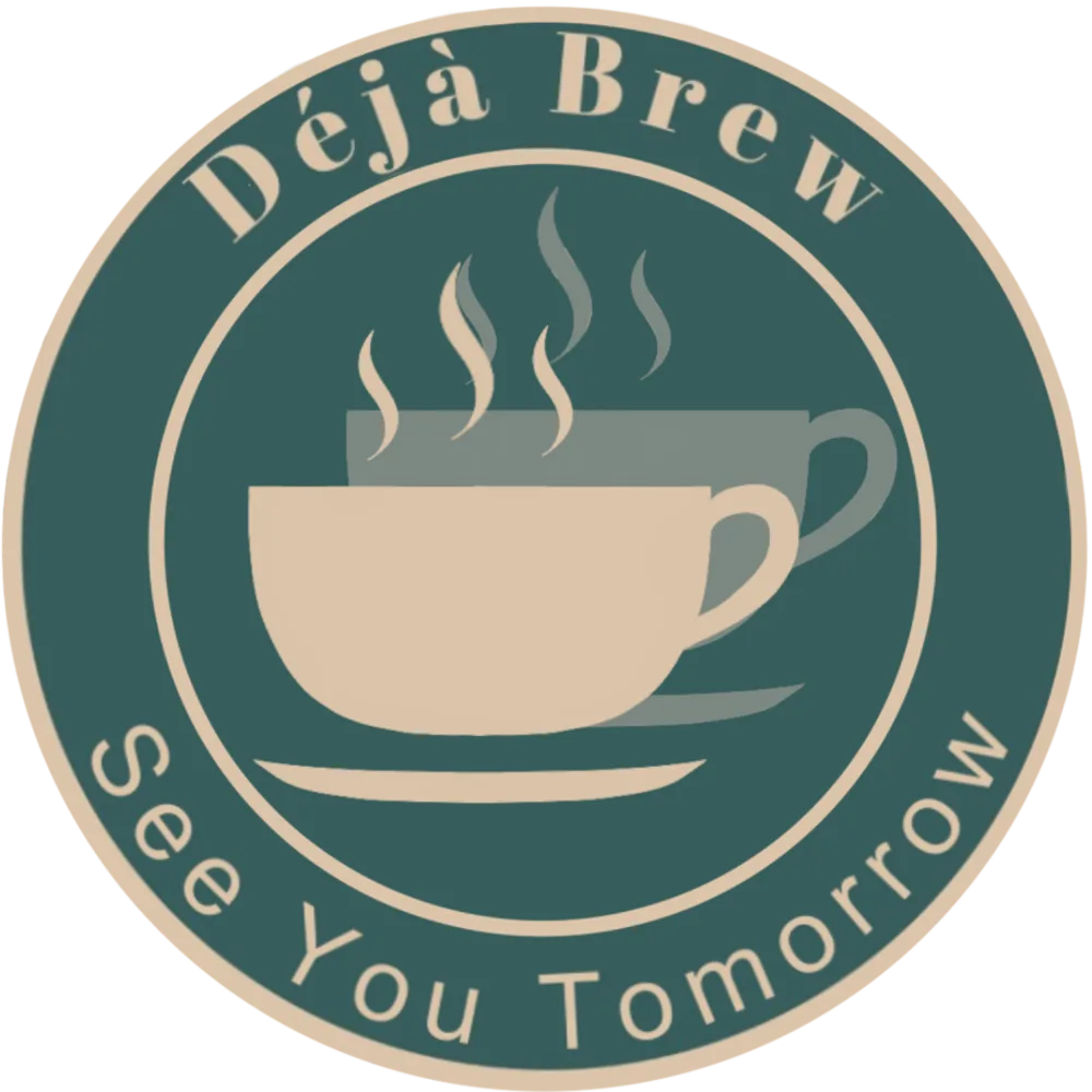 Déjà Brew circular badge logo